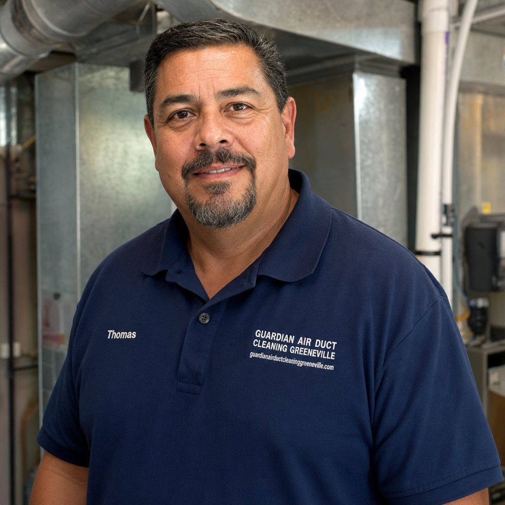 Thomas Hernandez, owner of Guardian Air Duct Cleaning Greeneville